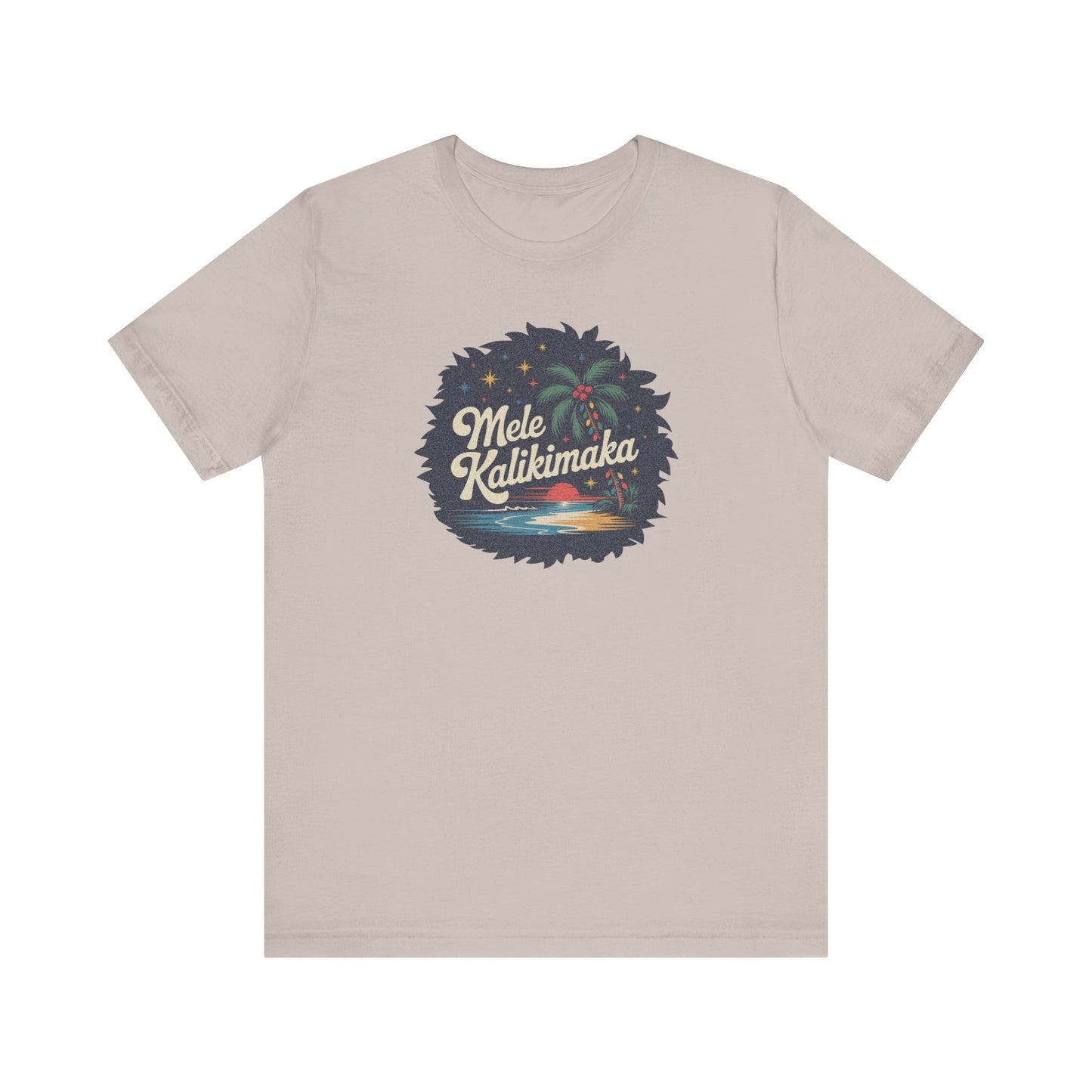 Mele Kalikimaka — Retro Hawaiian Christmas Tee (Light)