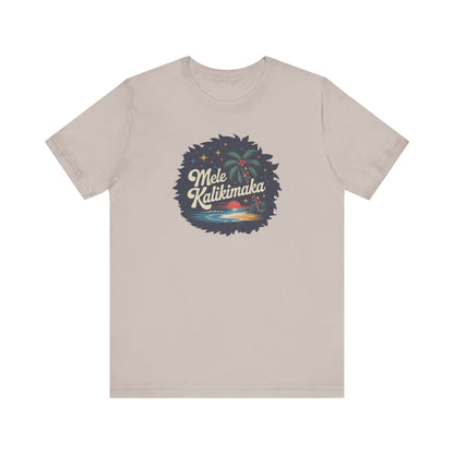 Mele Kalikimaka — Retro Hawaiian Christmas Tee (Light)