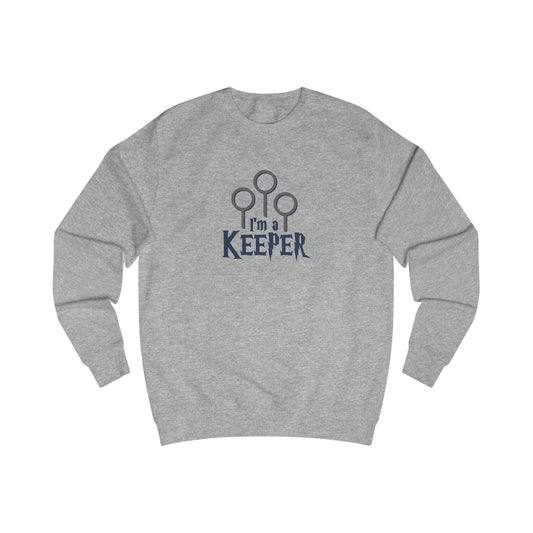 I’m a Keeper — Harry Potter Quidditch Retro Sweatshirt (Light)