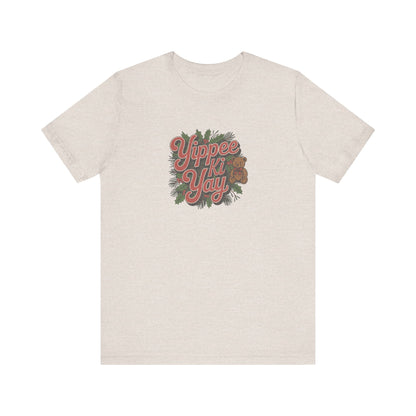 Yippee Ki Yay — Die Hard Retro Christmas Tee (Light)