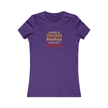 A Group of Children is Called a Migraine — Retro Women's Tee (Dark)