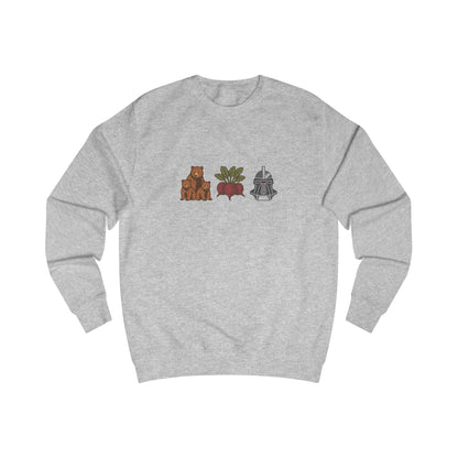 Bears, Beets, Battlestar (Icons) — Retro Sweatshirt (Light)