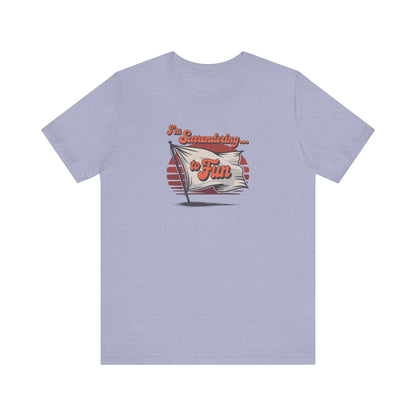 I'm Surrendering to Fun — Fun with Flags Retro Tee (Light)