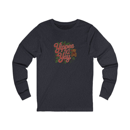 Yippee Ki Yay — Die Hard Retro Christmas Long Sleeve (Dark)