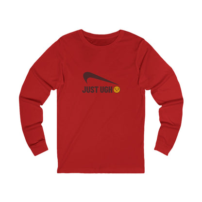 Just Ugh 😒 Athletic Parody — Retro Workout Long Sleeve (Light)