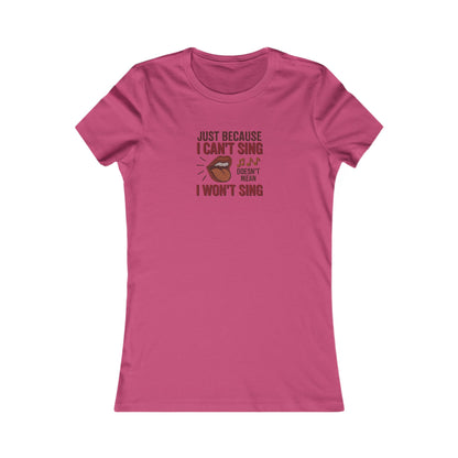 Sing Like Nobody’s Listening — Retro Women's Tee (Light)