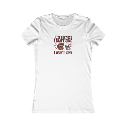 Sing Like Nobody’s Listening — Retro Women's Tee (Light)