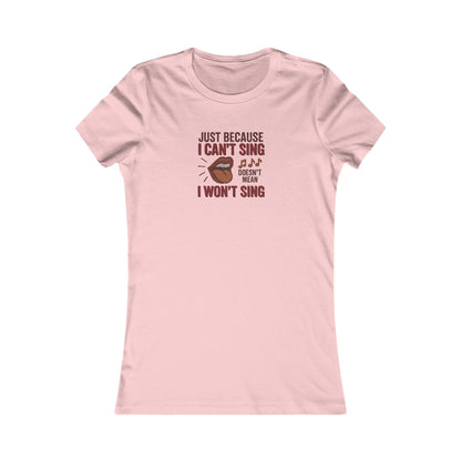 Sing Like Nobody’s Listening — Retro Women's Tee (Light)