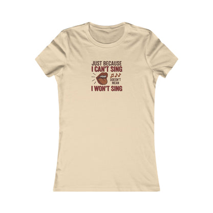 Sing Like Nobody’s Listening — Retro Women's Tee (Light)