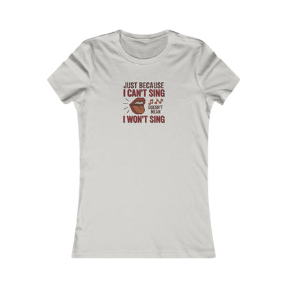 Sing Like Nobody’s Listening — Retro Women's Tee (Light)