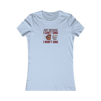 Sing Like Nobody’s Listening — Retro Women's Tee (Light)