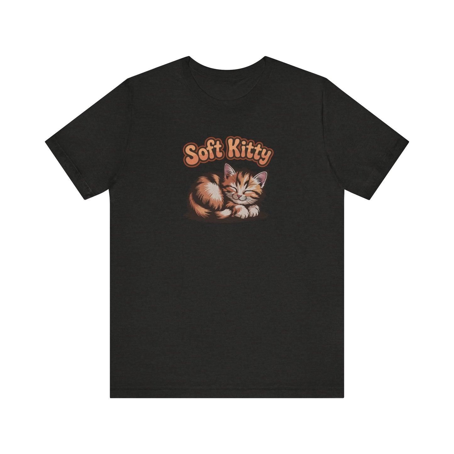 Soft Kitty Sick-Day Lullaby — Big Bang Theory Retro Tee (Dark)
