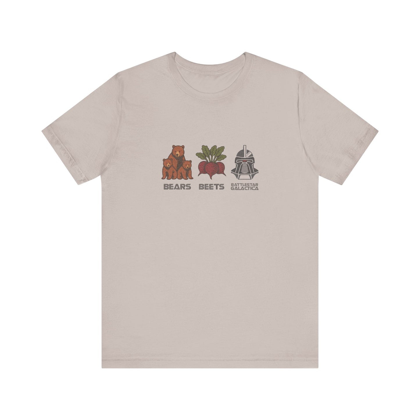 Bears, Beets, Battlestar (Captions) — Retro Tee (Light)