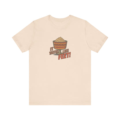 It Tastes Like Feet! — Thanksgiving Trifle Retro Tee (Light)
