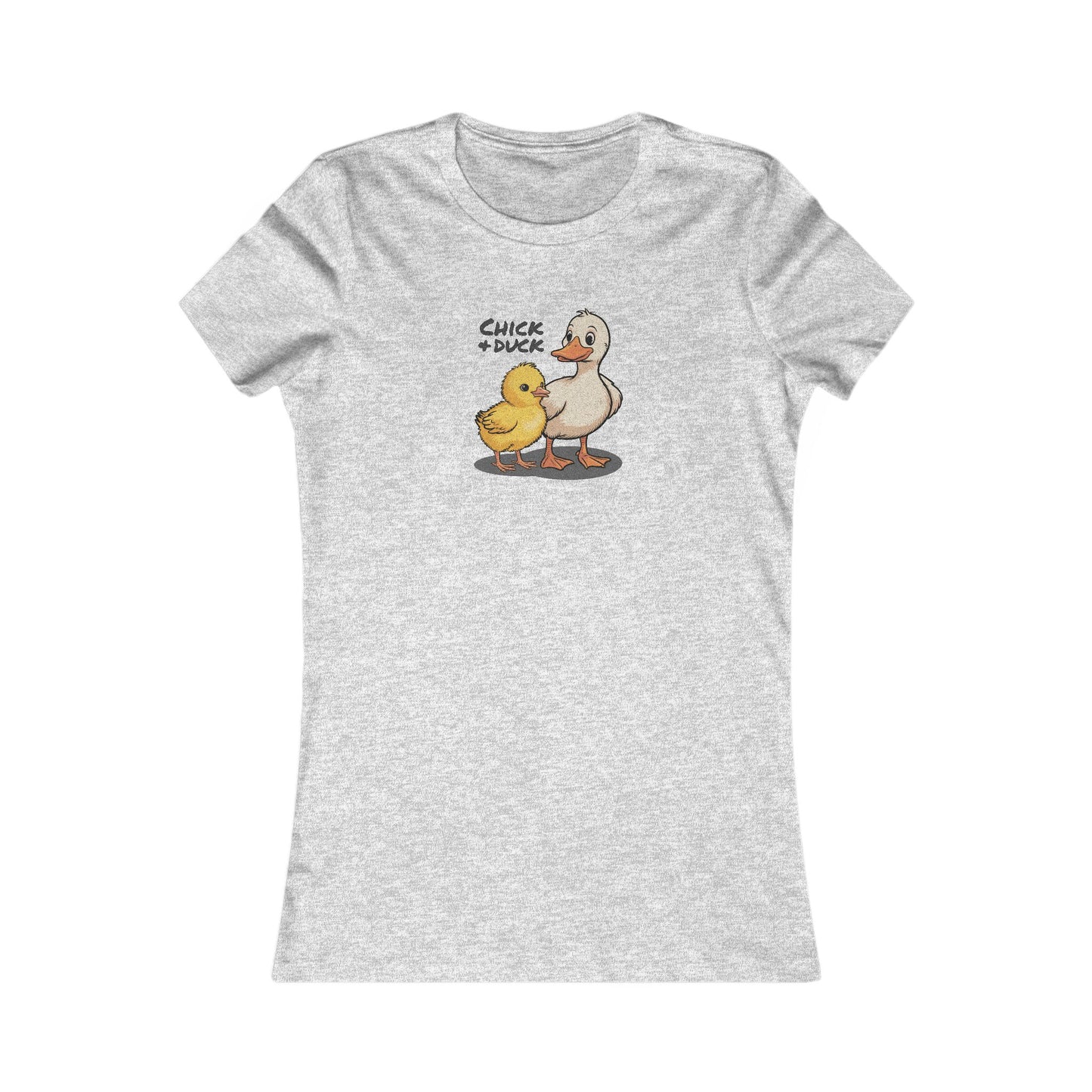 The Chick and the Duck — Friends Retro Women's Tee (Light)