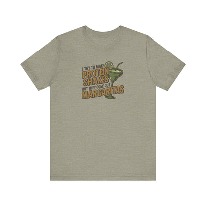 Protein Shakes (Oops, All Margaritas) — Retro Tee (Light)