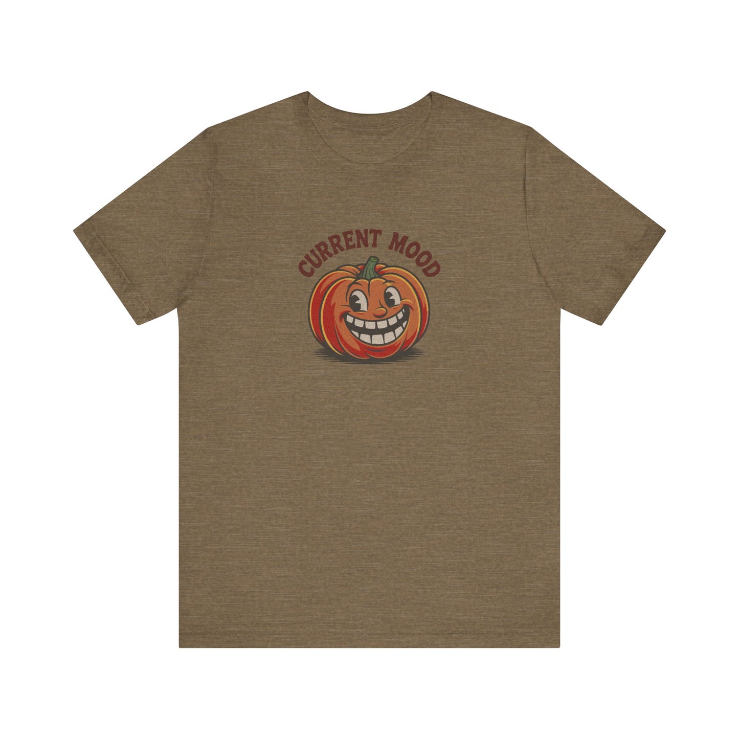 Current Mood (Toothy Jack) — Retro Halloween Tee (Light)