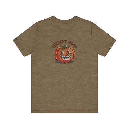 Current Mood (Toothy Jack) — Retro Halloween Tee (Light)