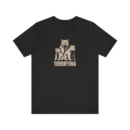 Bears Are Terrifying — Retro Silhouette Tee (Dark)