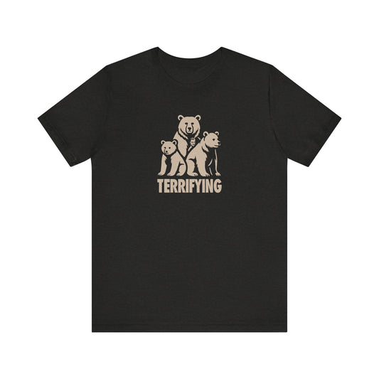 Bears Are Terrifying — Retro Silhouette Tee (Dark)