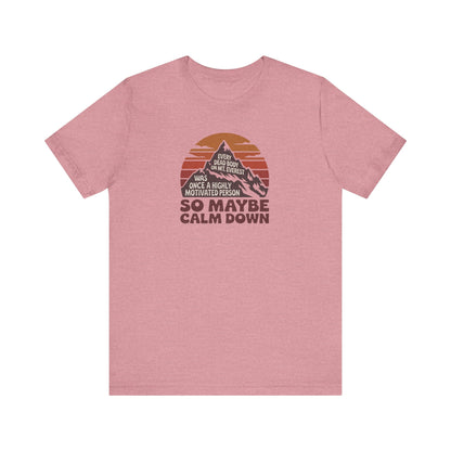 Everything in Moderation (Especially Fitness) – Mount Everest Retro Tee (Light)