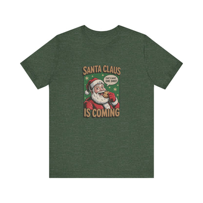 Santa Claus is Coming — Vintage Christmas Tee (Dark)