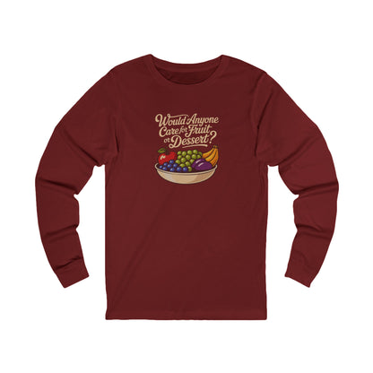 Would Anyone Care for Fruit or Dessert? — Clue Retro Long Sleeve (Dark)