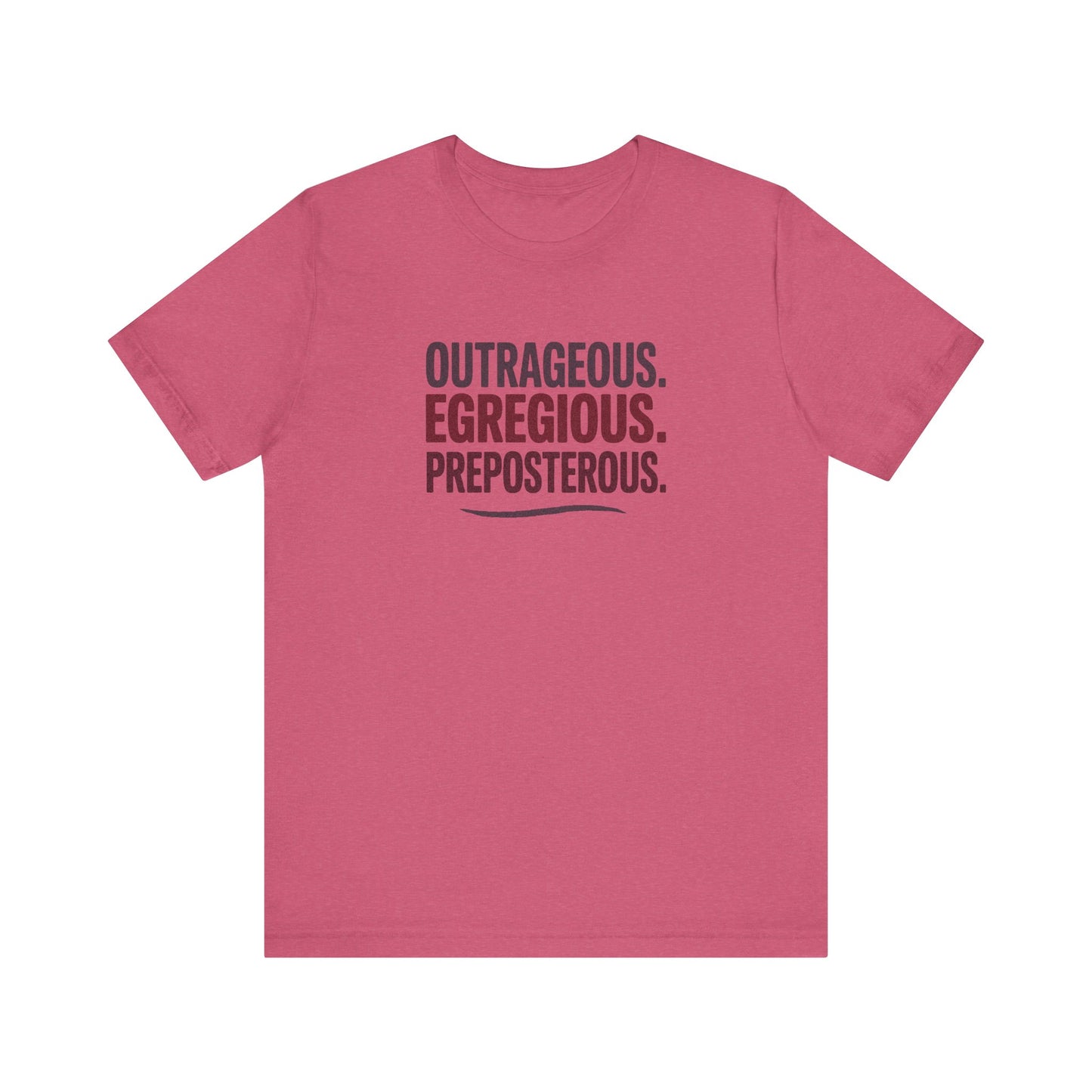 Outrageous Egregious Preposterous — Seinfeld Retro Tee (Dark)