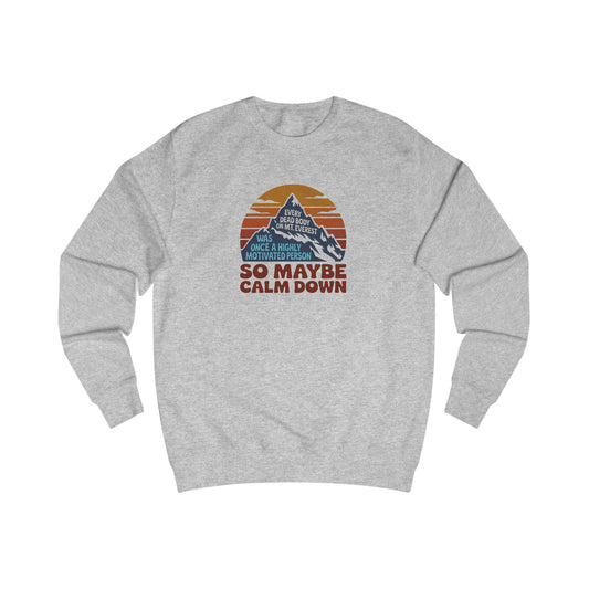 Everything in Moderation (Especially Fitness) – Mount Everest Retro Sweatshirt (Light)