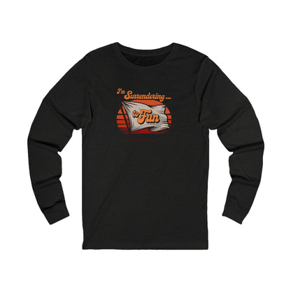 I'm Surrendering to Fun — Fun with Flags Retro Long Sleeve (Dark)