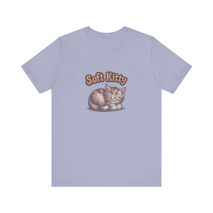 Soft Kitty Sick-Day Lullaby — Big Bang Theory Retro Tee (Light)