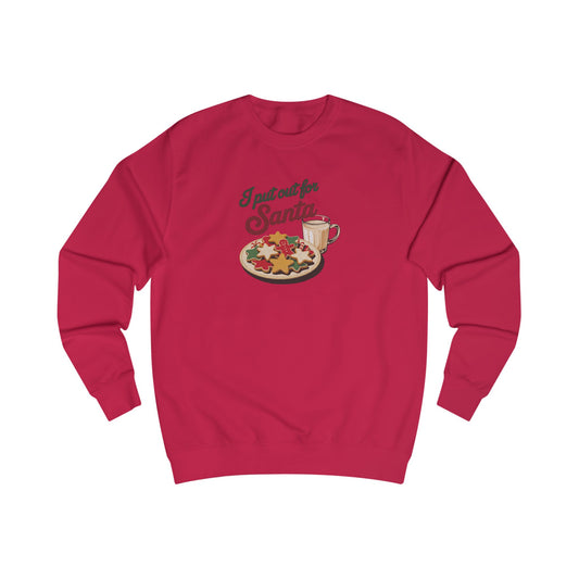 I Put Out for Santa — Retro Christmas Cookies Sweatshirt (Light)