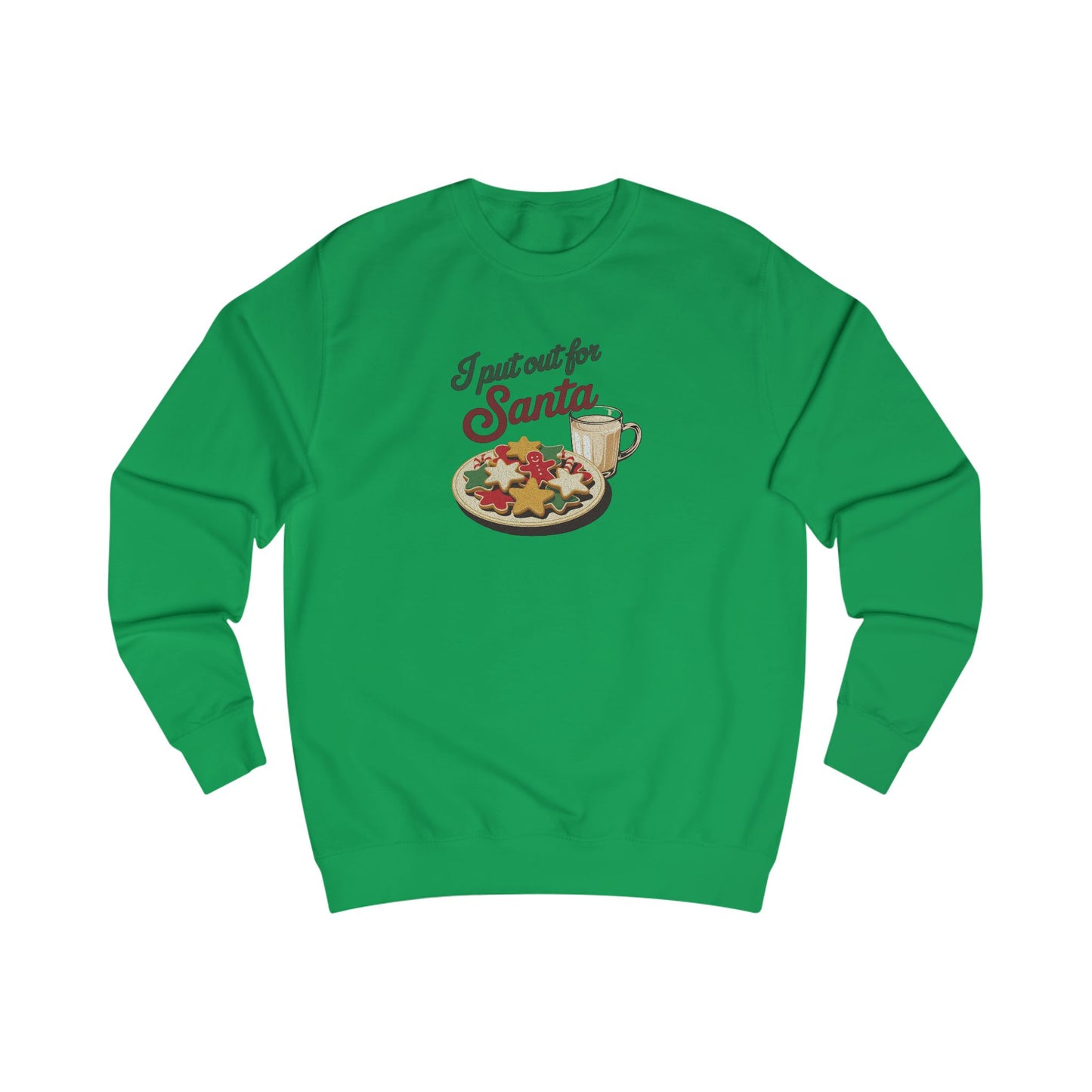 I Put Out for Santa — Retro Christmas Cookies Sweatshirt (Light)