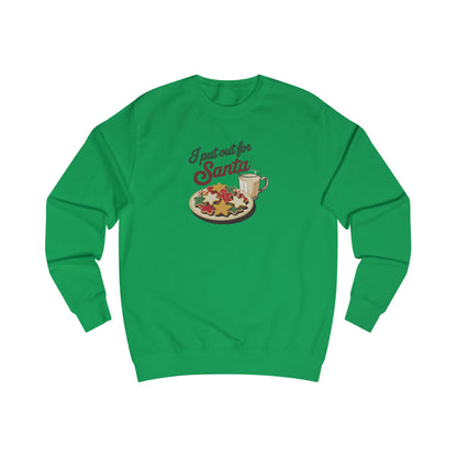 I Put Out for Santa — Retro Christmas Cookies Sweatshirt (Light)