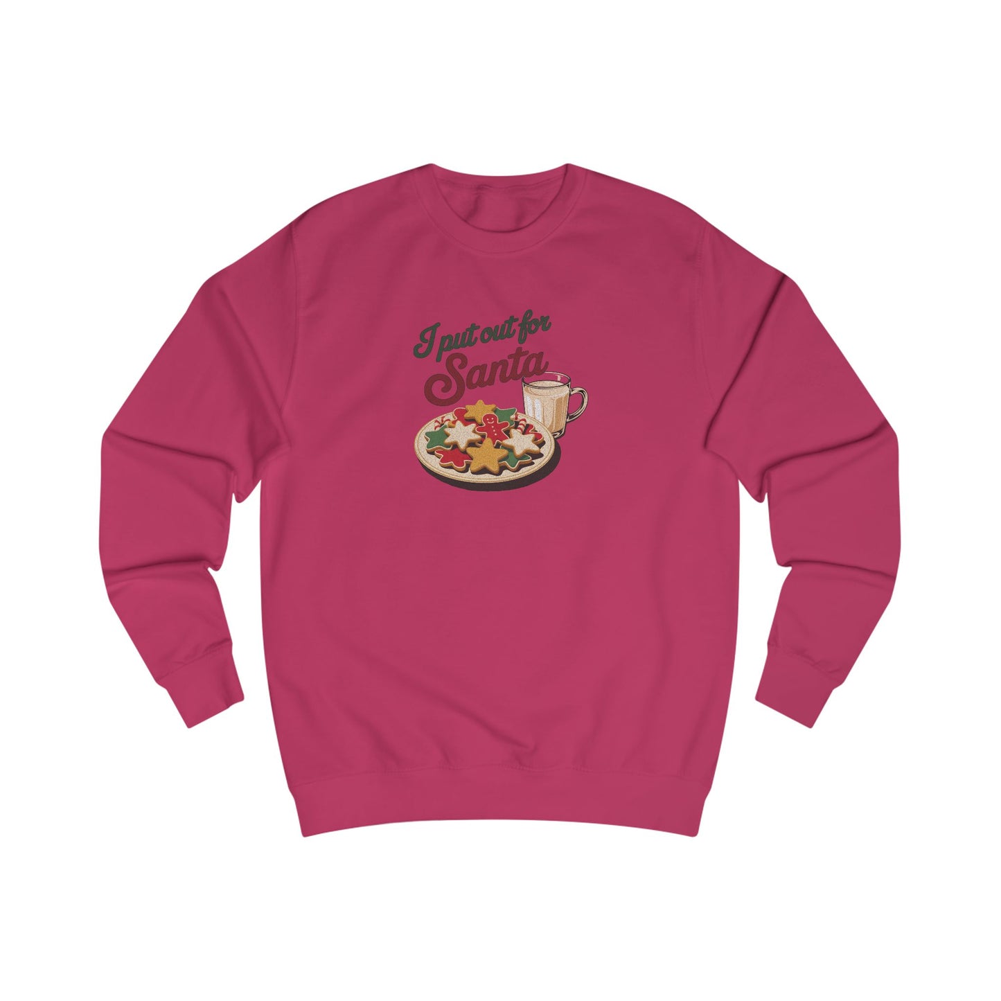 I Put Out for Santa — Retro Christmas Cookies Sweatshirt (Light)