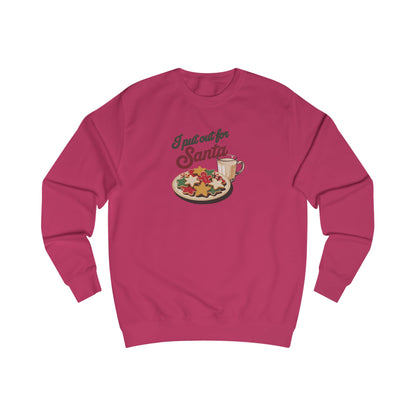 I Put Out for Santa — Retro Christmas Cookies Sweatshirt (Light)