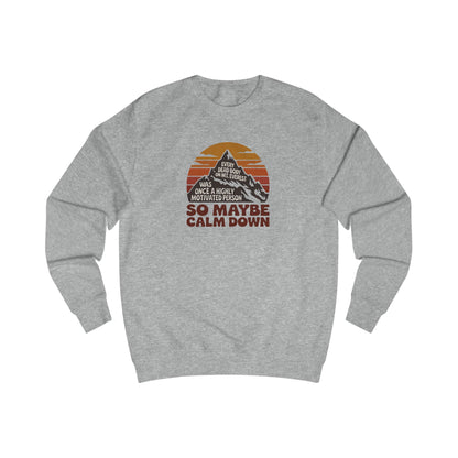 Everything in Moderation (Especially Fitness) – Mount Everest Retro Sweatshirt (Light)