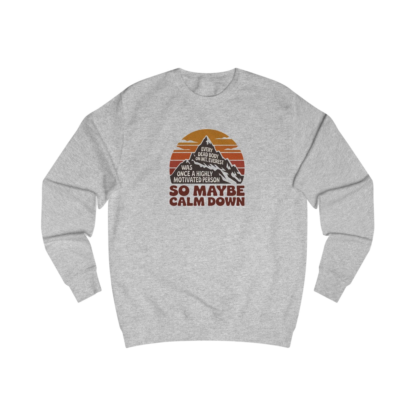 Everything in Moderation (Especially Fitness) – Mount Everest Retro Sweatshirt (Light)