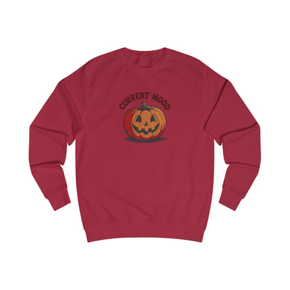 Current Mood (Classic Pumpkin) — Retro Halloween Sweatshirt (Light)