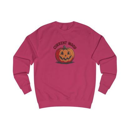 Current Mood (Classic Pumpkin) — Retro Halloween Sweatshirt (Light)