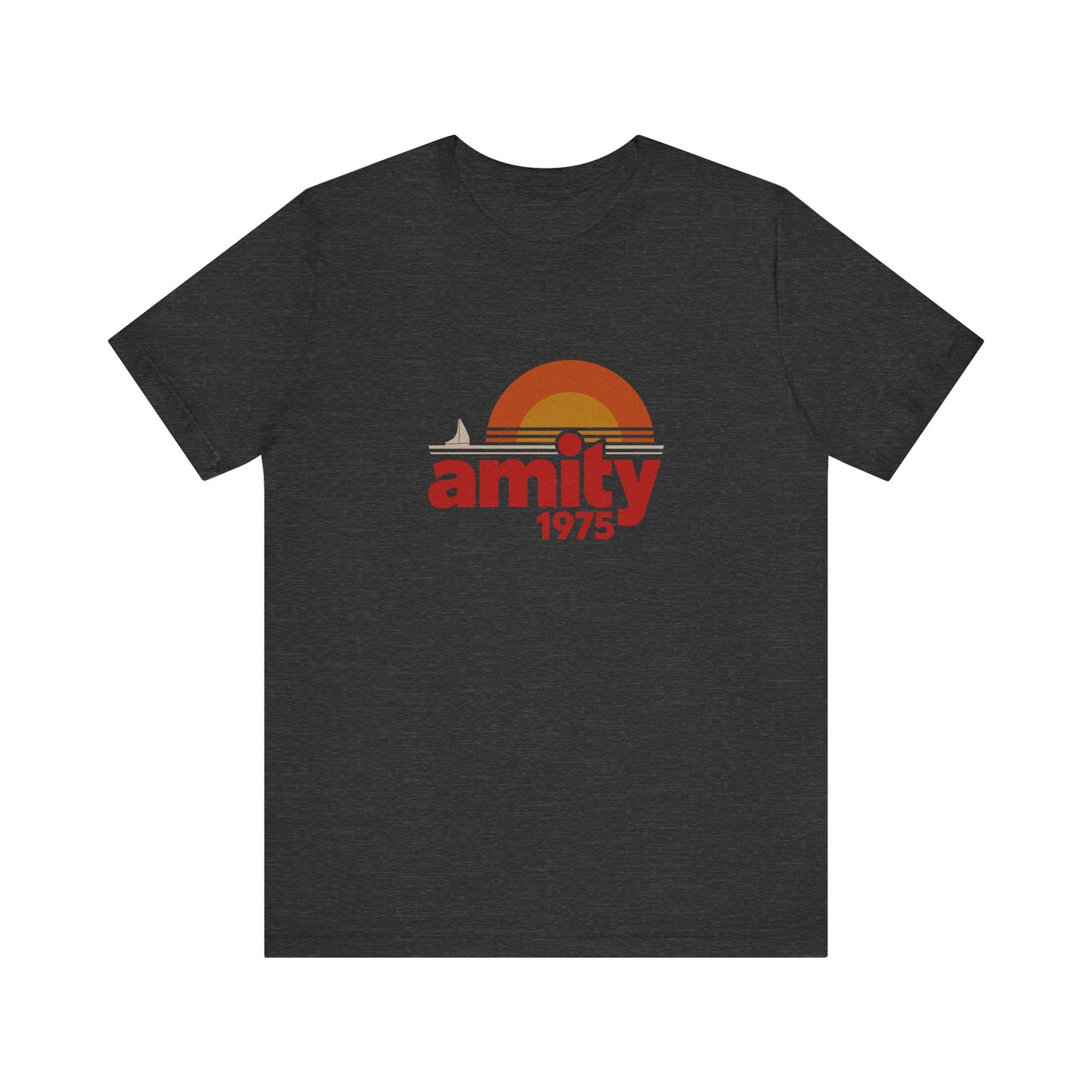 Amity Island 1975 — Jaws-Inspired Retro Tee (Dark)