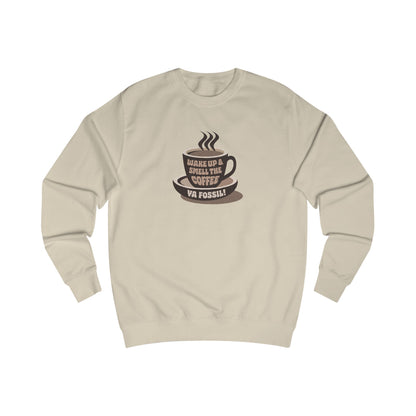 Wake Up and Smell the Coffee, Ya Fossil! — Retro Sweatshirt (Light)
