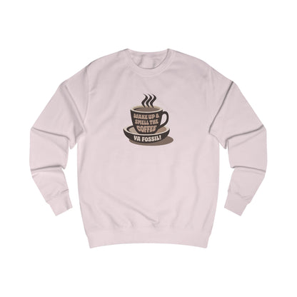 Wake Up and Smell the Coffee, Ya Fossil! — Retro Sweatshirt (Light)