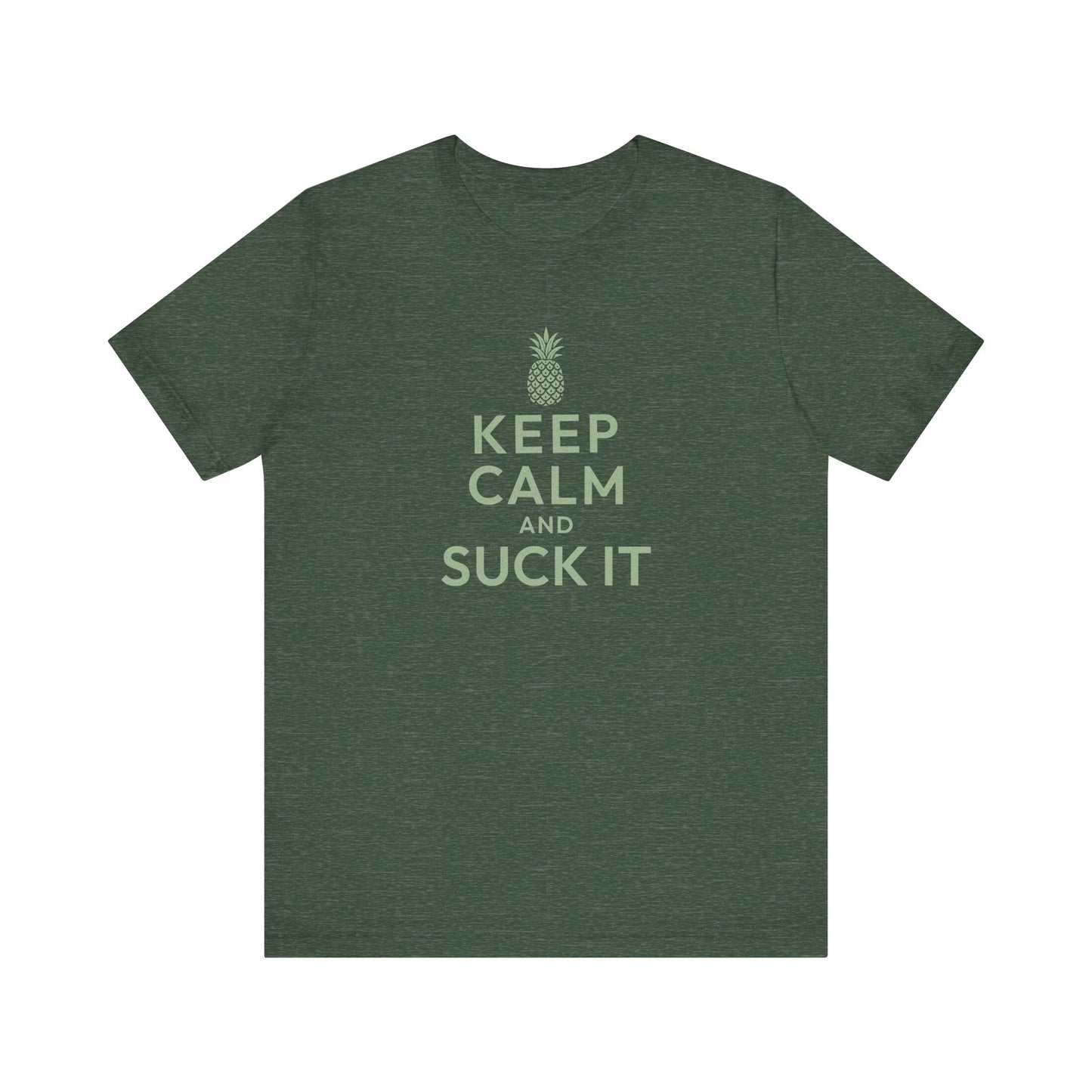 Keep Calm and Suck It — Psych Retro Tee (Dark)