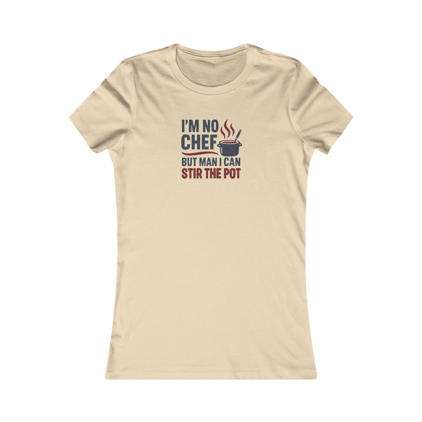 I'm No Chef, But Man I Stir the Pot — Retro Women's Tee (Light)