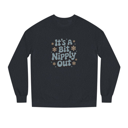 It's a Bit Nipply Out — Christmas Vacation Retro Sweatshirt (Dark)