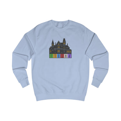 Welcome to Hill House (Off Route 41) — Clue Retro Sweatshirt (Light)
