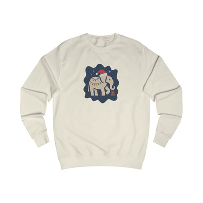 White Elephant Season — Retro Christmas Sweatshirt (Light)