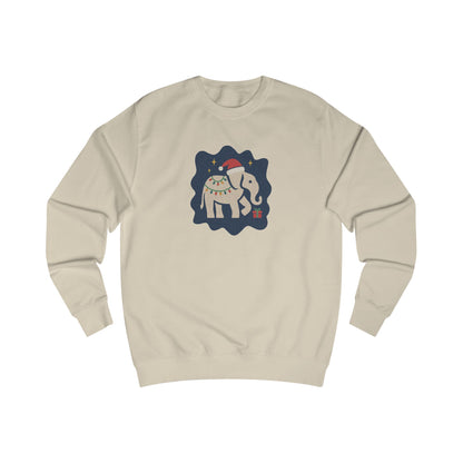 White Elephant Season — Retro Christmas Sweatshirt (Light)