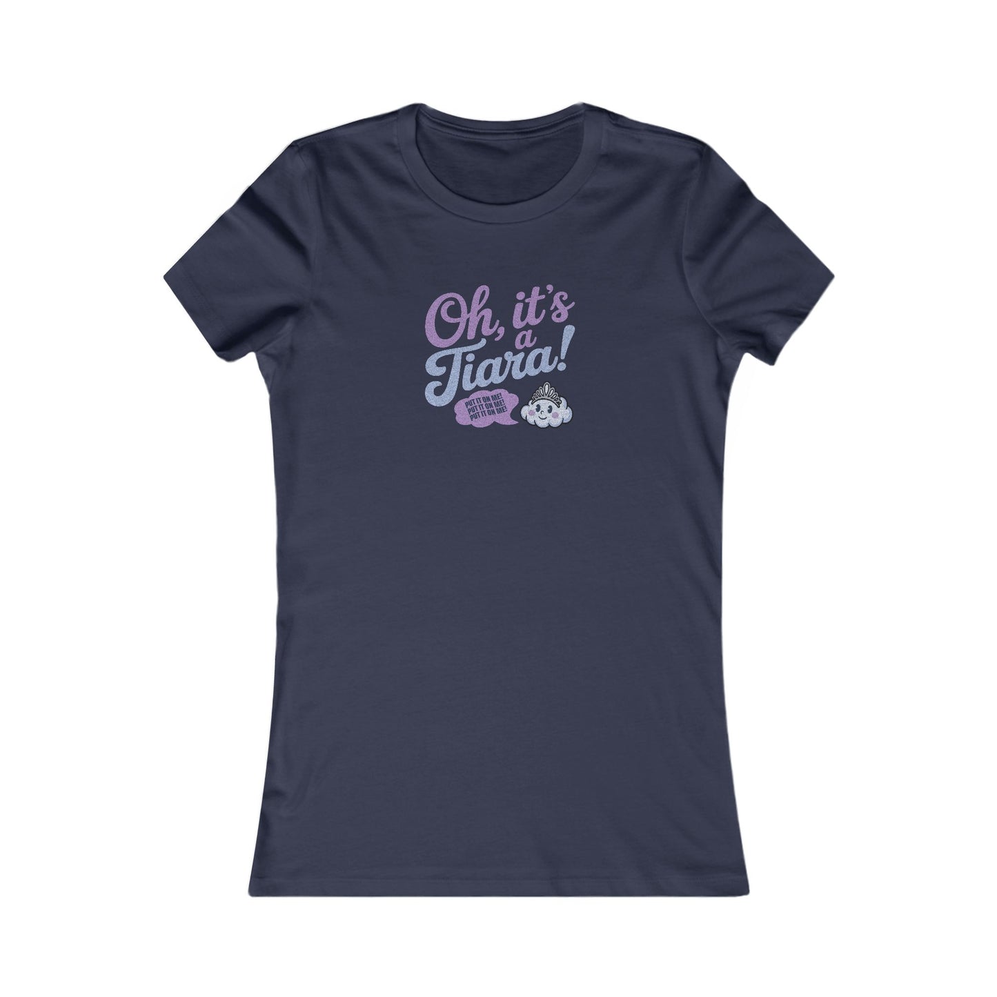 Oh, It’s a Tiara! (Put It On Me!) — Amy Farrah Fowler Retro Women's Tee (Dark)